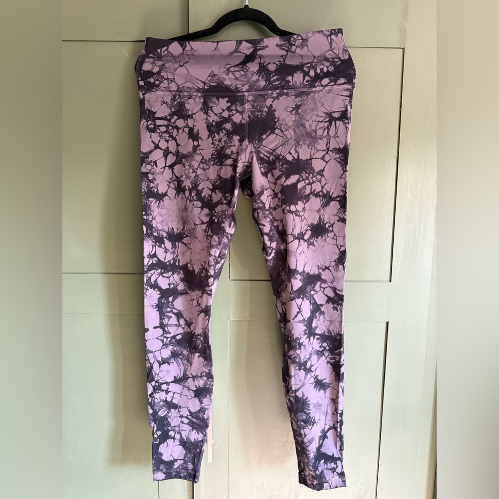 Lululemon Purple Tie-Dye Leggings